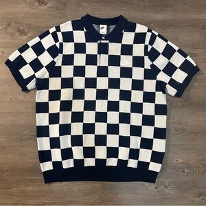 Nike Sportswear Club Golf Checkers Polo Shirt Mens Size XL NEW FN3422-410